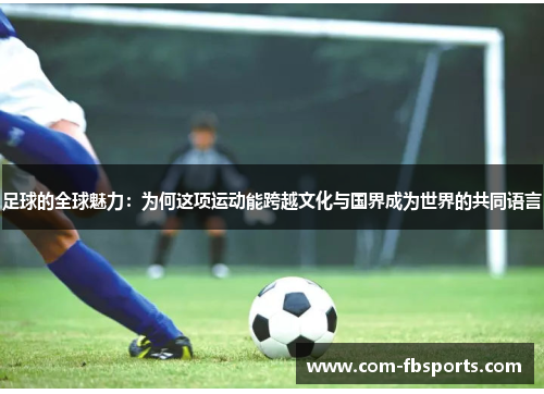 足球的全球魅力:为何这项运动能跨越文化与国界成为世界的共同语言 足球的全球魅力:为何这项运动能跨越文化与国界成为世界的共同语言